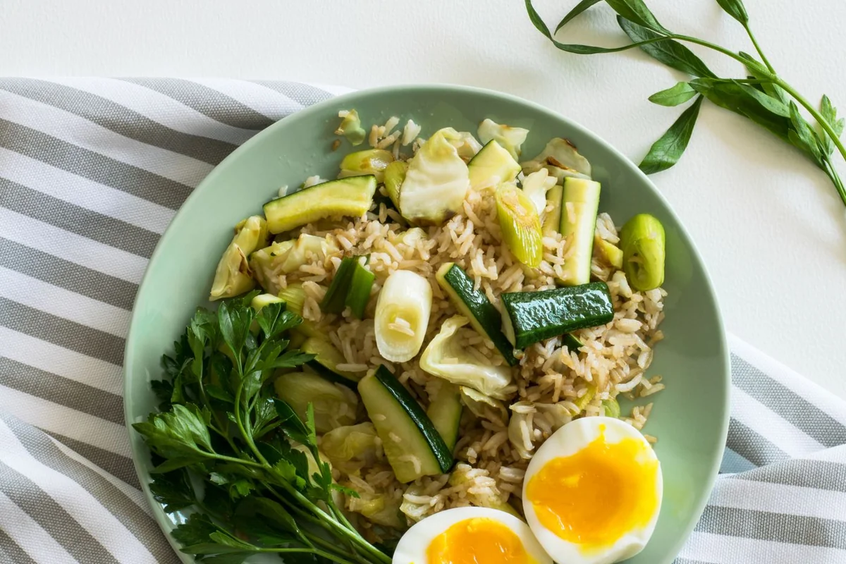 Plato casero elaborado con restos creativos